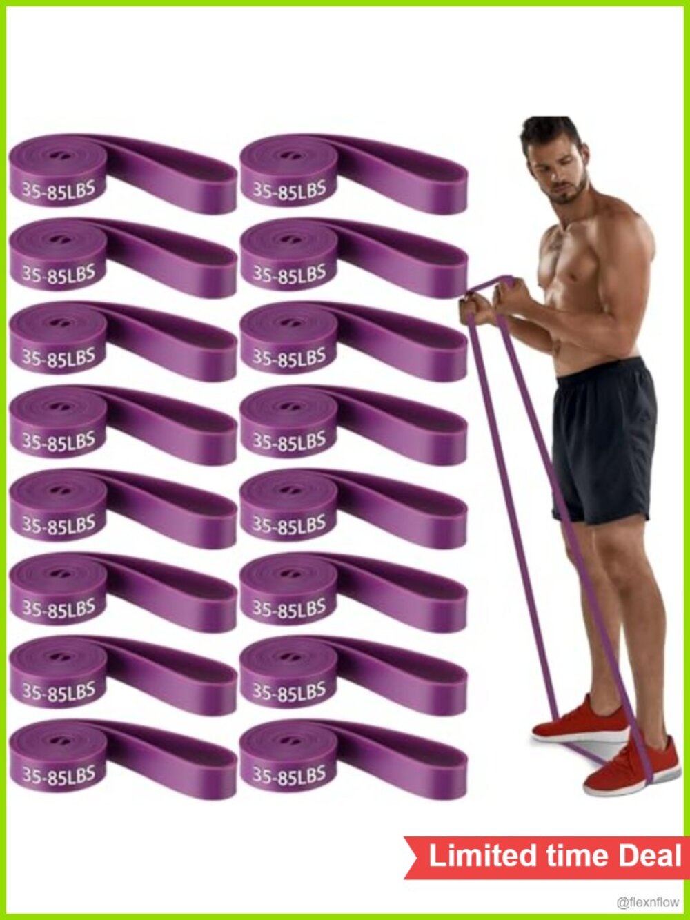 Resistance Bands Set of 16 Exercise Workout Bands